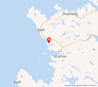 Map of Achmelvich, ScotlandScotland