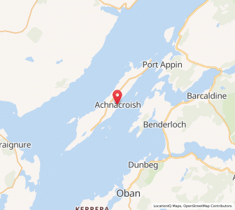 Map of Achnacroish, ScotlandScotland