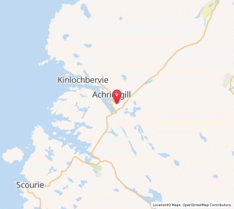 Map of Achriesgill, ScotlandScotland