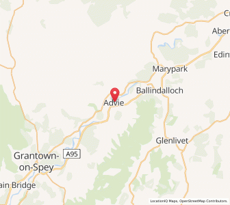 Map of Advie, ScotlandScotland