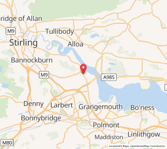 Map of Airth, ScotlandScotland