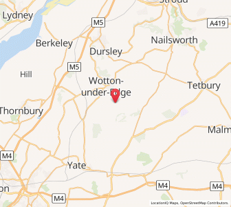 Map of Alderley, EnglandEngland