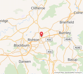 Map of Altham, EnglandEngland