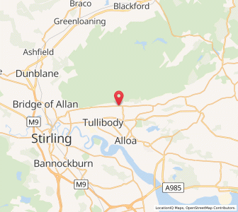 Map of Alva, ScotlandScotland