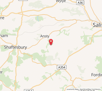 Map of Alvediston, EnglandEngland