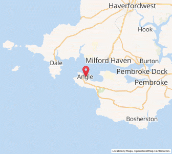 Map of Angle, WalesWales