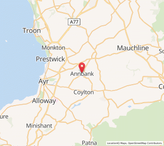 Map of Annbank, ScotlandScotland