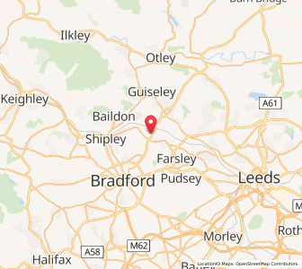 Map of Apperley Bridge, EnglandEngland