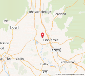 Map of Applegarth Town, ScotlandScotland