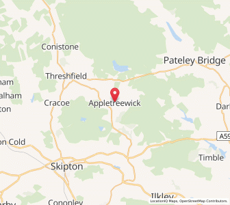 Map of Appletreewick, EnglandEngland