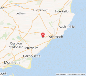 Map of Arbirlot, ScotlandScotland