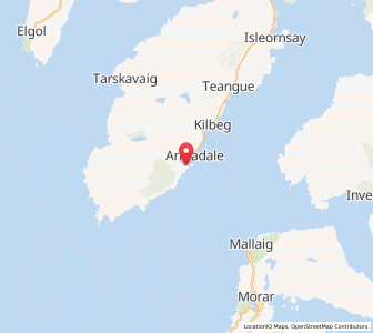 Map of Ardvasar, ScotlandScotland