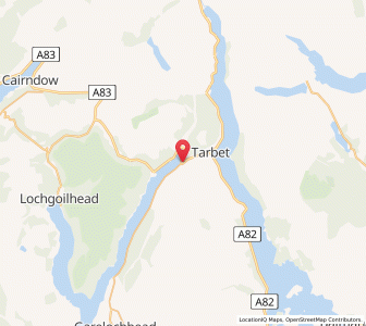 Map of Arrochar, ScotlandScotland