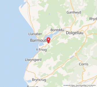 Map of Arthog, WalesWales