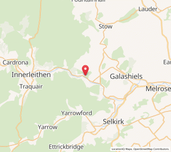 Map of Ashiesteel, ScotlandScotland