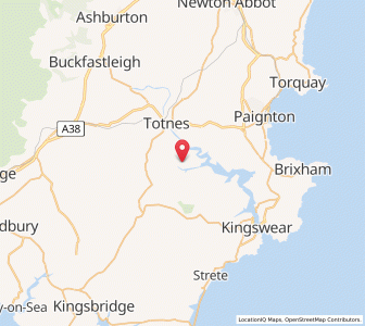 Map of Ashsprington, EnglandEngland