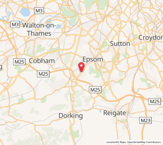 Map of Ashtead, EnglandEngland