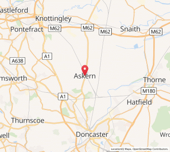 Map of Askern, EnglandEngland