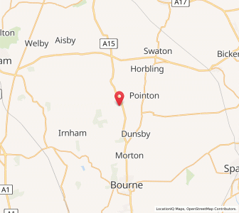 Map of Aslackby, EnglandEngland