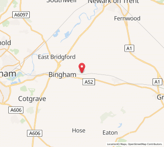 Map of Aslockton, EnglandEngland