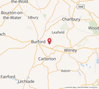 Map of Asthall, EnglandEngland