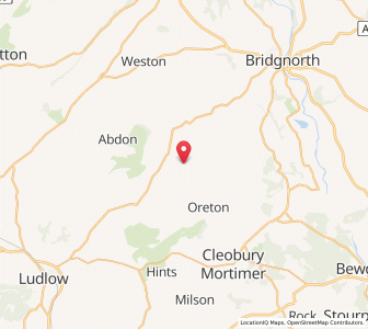 Map of Aston Botterell, EnglandEngland