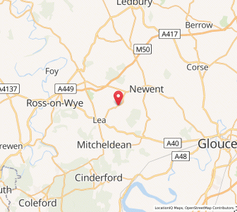 Map of Aston Ingham, EnglandEngland
