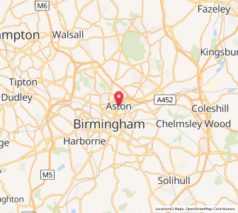 Map of Aston, EnglandEngland