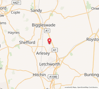 Map of Astwick, EnglandEngland