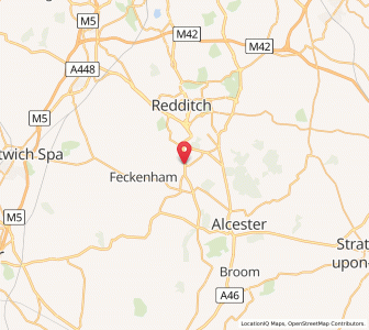 Map of Astwood Bank, EnglandEngland