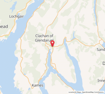 Map of Auchenbreck, ScotlandScotland