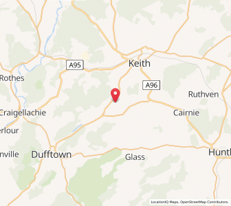 Map of Auchindachy, ScotlandScotland