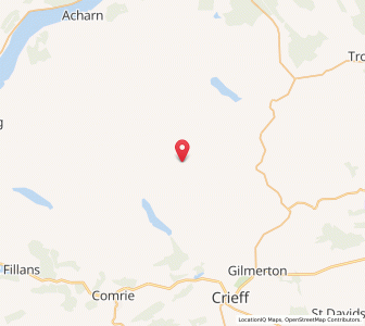 Map of Auchnafree, ScotlandScotland