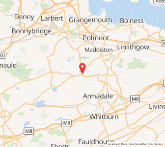 Map of Avonbridge, ScotlandScotland