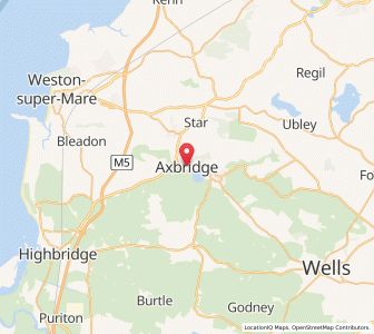 Map of Axbridge, EnglandEngland