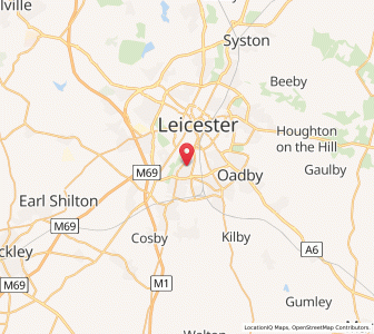 Map of Aylestone, EnglandEngland