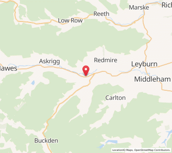 Map of Aysgarth, EnglandEngland