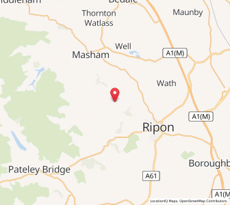 Map of Azerley, EnglandEngland