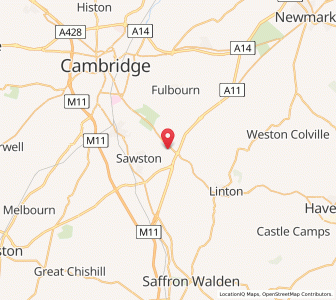 Map of Babraham, EnglandEngland