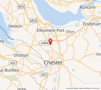 Map of Backford, EnglandEngland