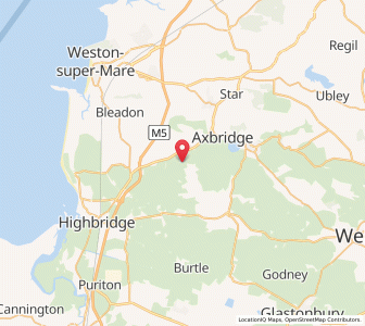 Map of Badgworth, EnglandEngland