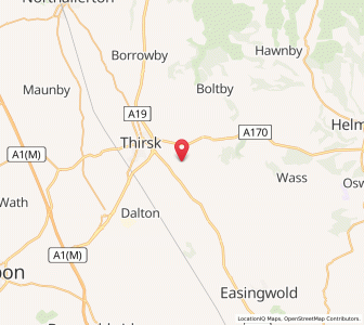 Map of Bagby, EnglandEngland