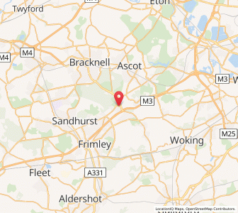 Map of Bagshot, EnglandEngland