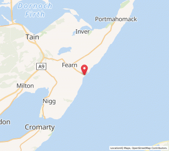 Map of Balintore, ScotlandScotland