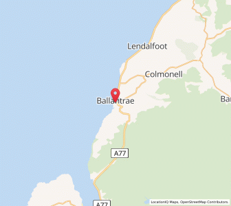 Map of Ballantrae, ScotlandScotland