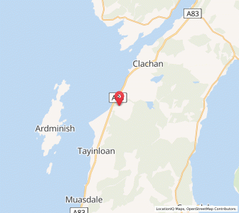 Map of Ballochroy, ScotlandScotland