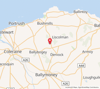 Map of Ballydivity, Northern IrelandNorthern Ireland