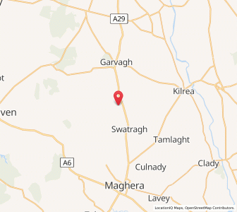 Map of Ballydullaghan, Northern IrelandNorthern Ireland