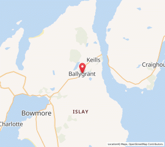 Map of Ballygrant, ScotlandScotland