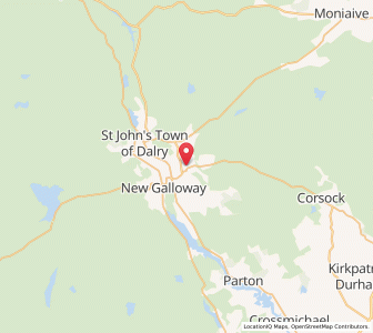 Map of Balmaclellan, ScotlandScotland
